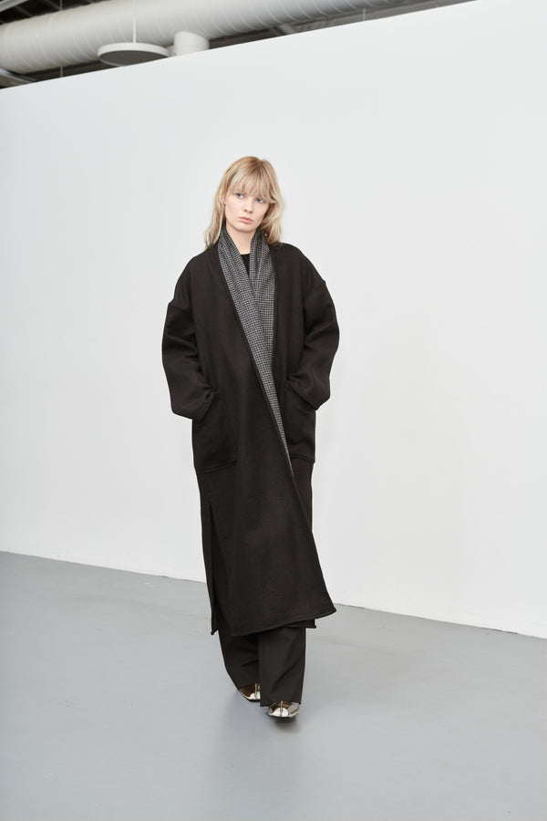 ESP HEIA LONGCOAT HOUNDTOOTH